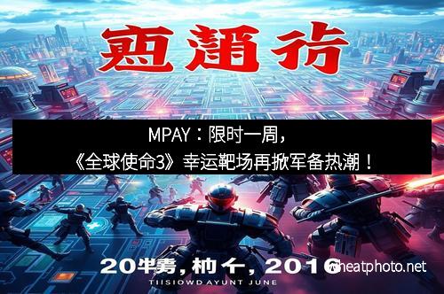 MPAY：限时一周，《全球使命3》幸运靶场再掀军备热潮！